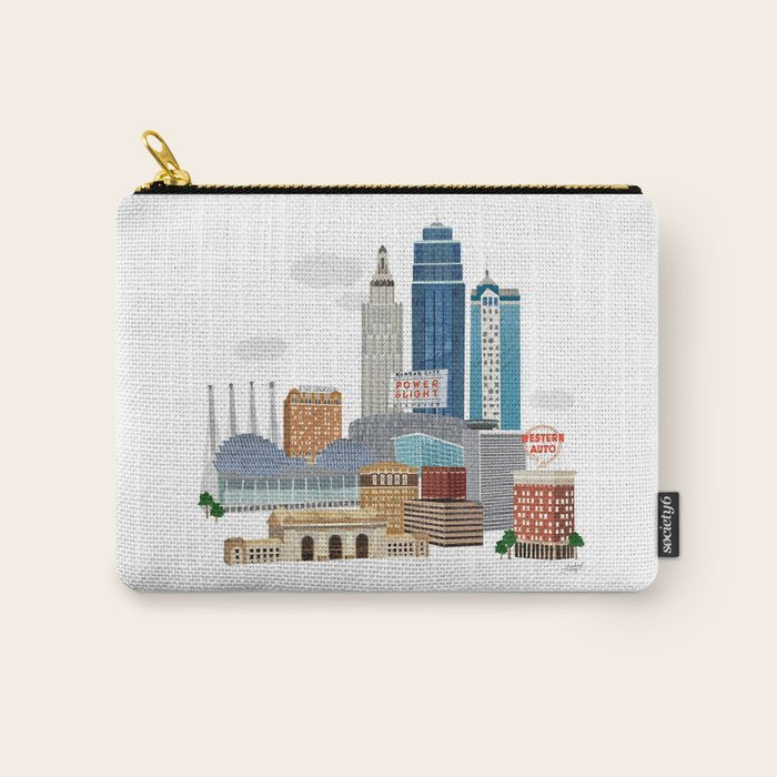 Kansas City Skyline Carry All Pouch Gallery Image 1