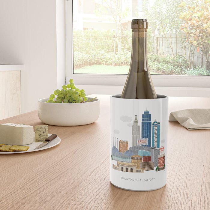 Kansas City Skyline Wine Chiller Gallery Image 4