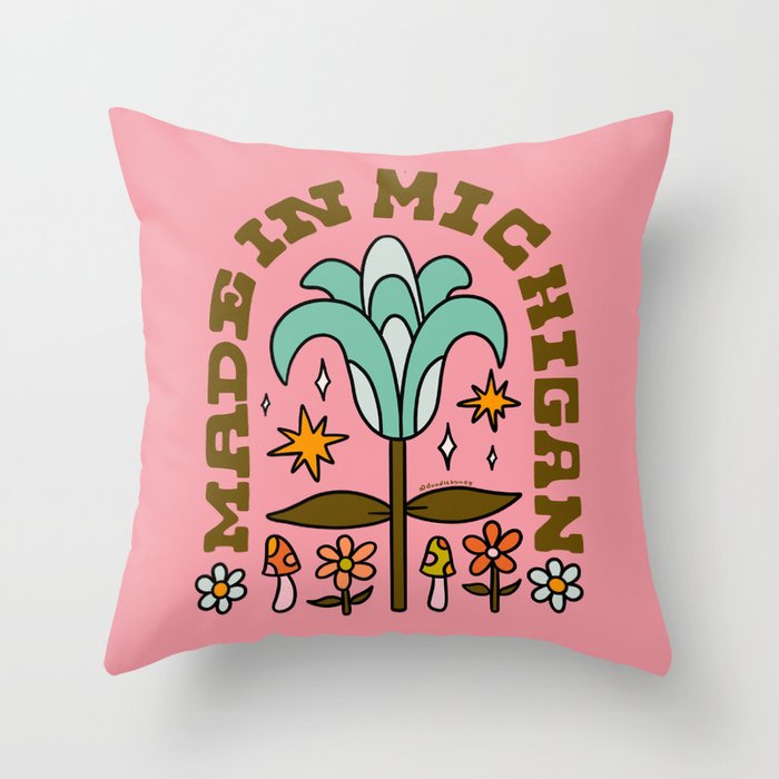 Made In Michigan Throw Pillow Gallery Image 6