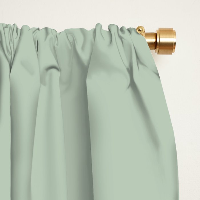 Flower Snake - Green, Blue and Off White Window Curtain Gallery Image 2