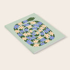 Flower Snake - Green, Blue and Off White Notebook Gallery Image 2