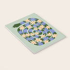 Flower Snake - Green, Blue and Off White Notebook Gallery Image 3