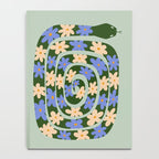 Flower Snake - Green, Blue and Off White Notebook Gallery Image 4