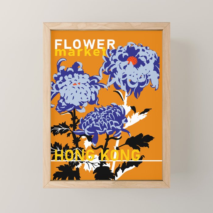 Flower Market Hong Kong Mini Art Print Gallery Image 1