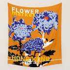 Flower Market Hong Kong Wall Tapestry Gallery Image 4