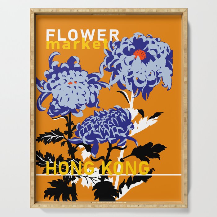 Flower Market Hong Kong Serving Tray Gallery Image 1