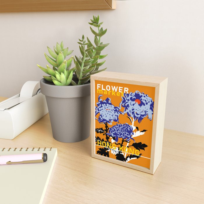 Flower Market Hong Kong Mini Art Print Gallery Image 2