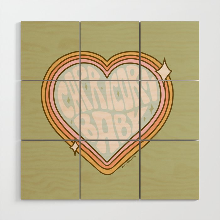 Capricorn Baby Wood Wall Art Gallery Image 1