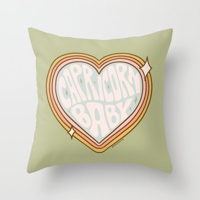 Capricorn Baby Throw Pillow Gallery Image 1