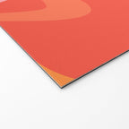 Mod Thang Trippy Retro Modern Abstract Pattern Orange Pink Apricot  Welcome Mat Gallery Image 2