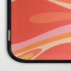 Mod Thang Trippy Retro Modern Abstract Pattern Orange Pink Apricot  Laptop Sleeve Gallery Image 3