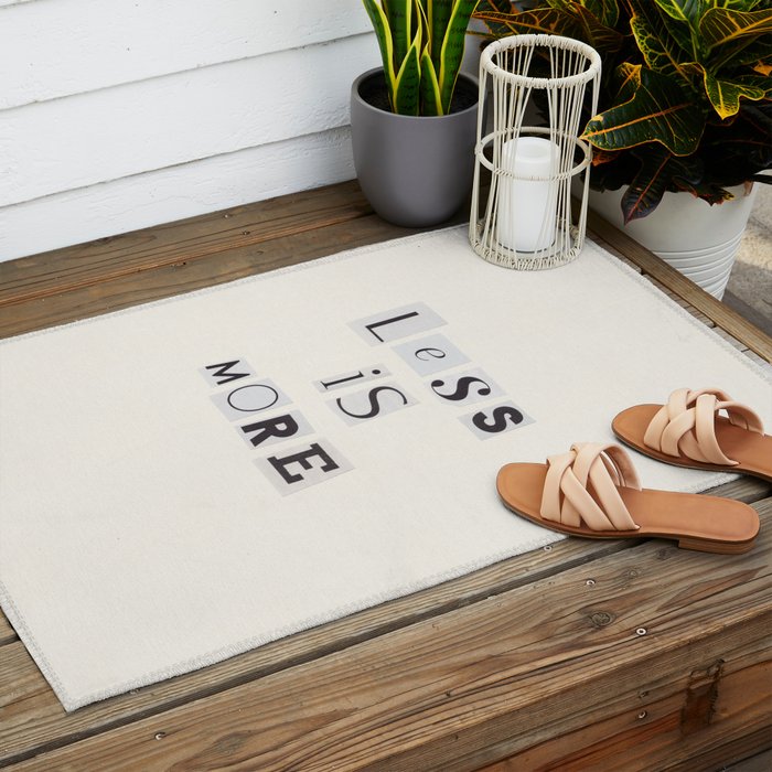 Less is more / Daily Reminder #2 Outdoor Rug Gallery Image 2