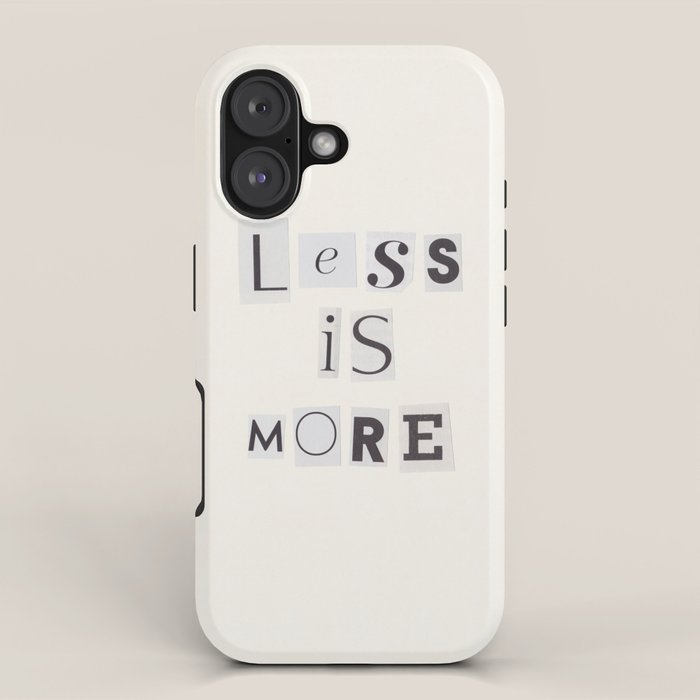 Less is more / Daily Reminder #2 iPhone Case Gallery Image 1