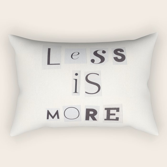 Less is more / Daily Reminder #2 Rectangular Pillow Gallery Image 2