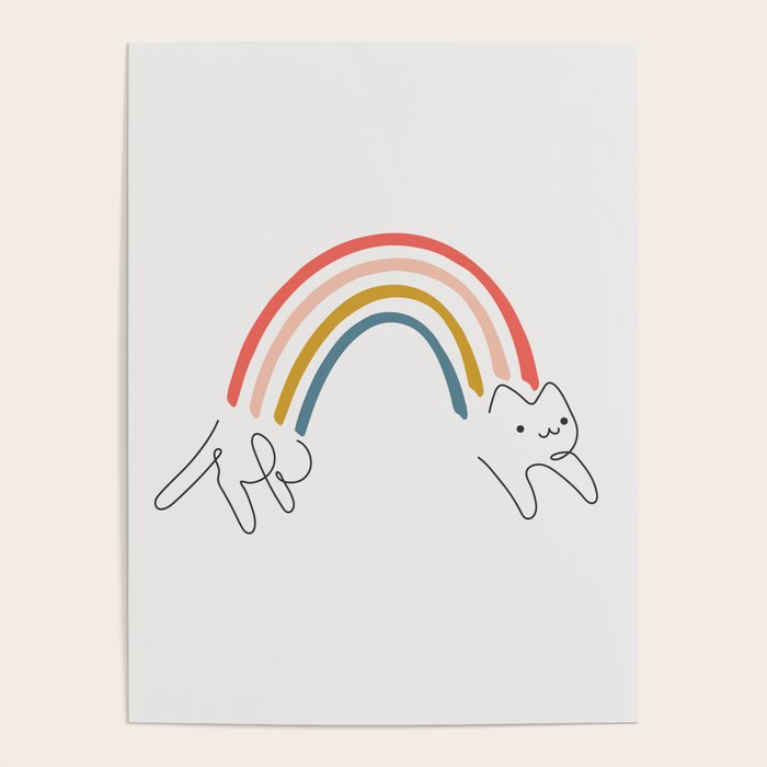 Rainbow Cat 1 Poster Gallery Image 1