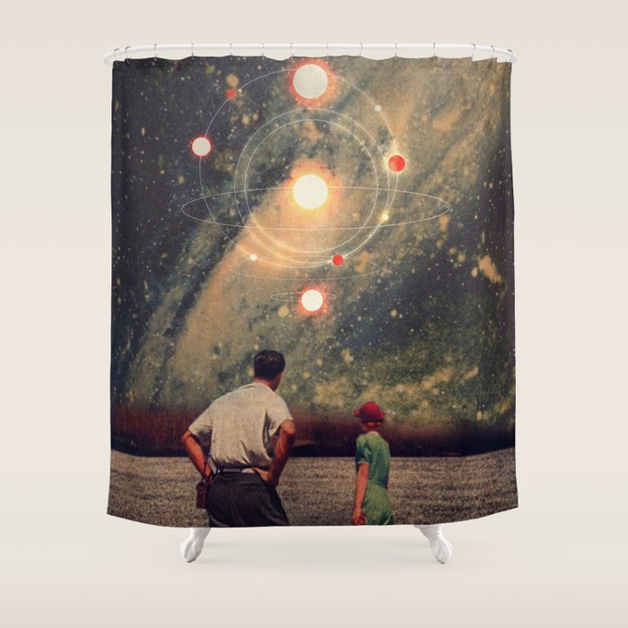 Light Explosions In Our Sky Shower Curtain Gallery Image 1