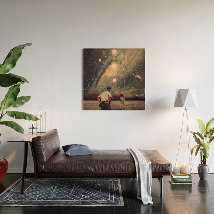 Light Explosions In Our Sky Wood Wall Art Gallery Image 2