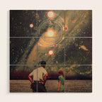 Light Explosions In Our Sky Wood Wall Art Gallery Image 1