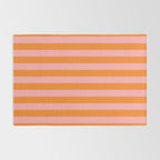 Bold Vertical Stripes Pattern (pink/orange) Rug Gallery Image 2