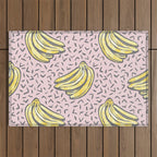 Go Bananas! (pink) Outdoor Rug Gallery Image 1