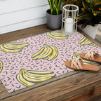 Go Bananas! (pink) Outdoor Rug Gallery Image 2