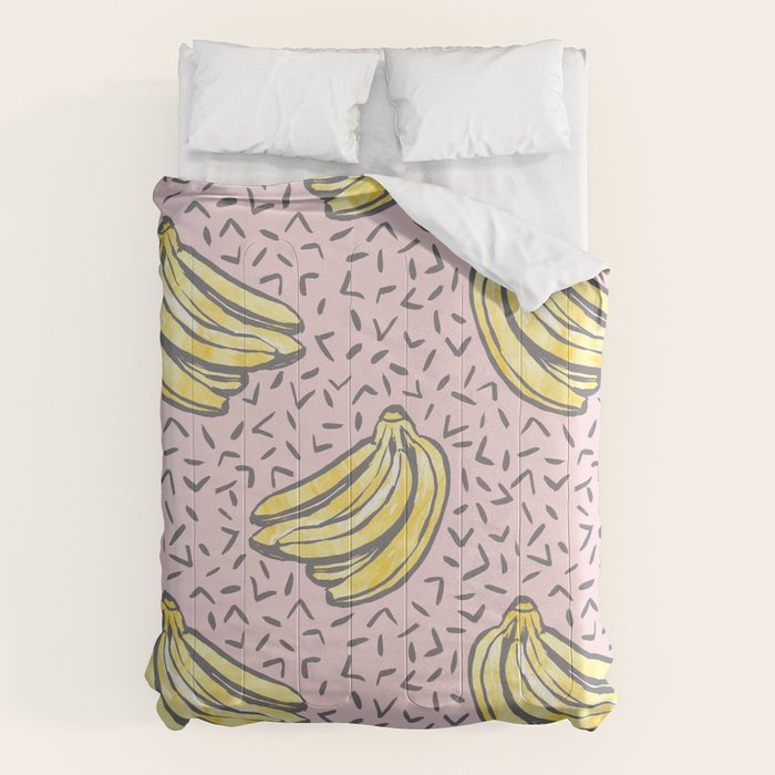 Go Bananas! (pink) Comforter Gallery Image 6