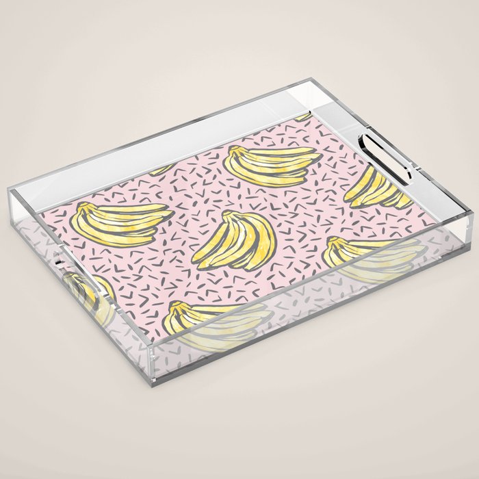 Go Bananas! (pink) Acrylic Tray Gallery Image 1