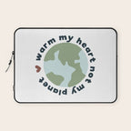 Warm my heart not my planet Laptop Sleeve Gallery Image 1