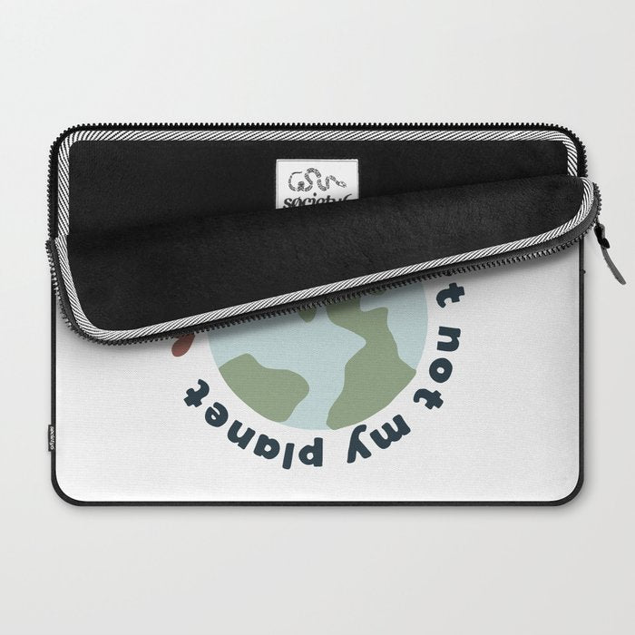 Warm my heart not my planet Laptop Sleeve Gallery Image 2