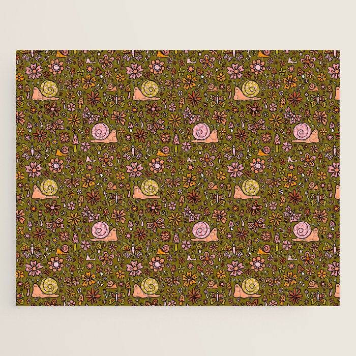 Spring Snail Print Jigsaw Puzzle Gallery Image 1