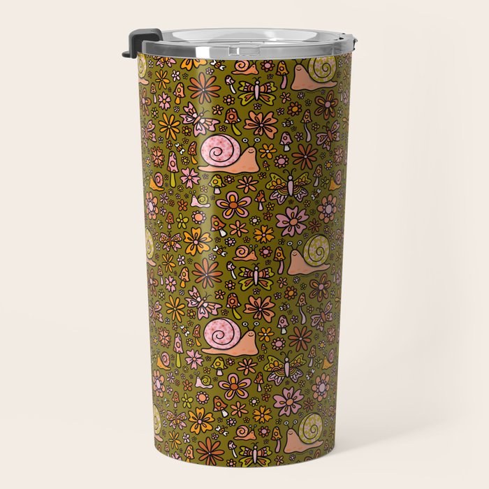 Spring Snail Print Travel Mug Gallery Image 3