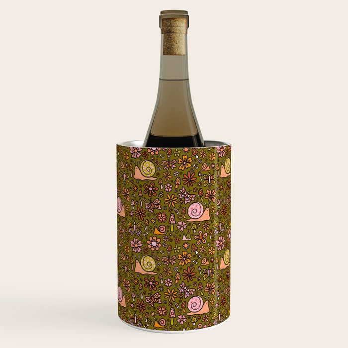 Spring Snail Print Wine Chiller Gallery Image 1
