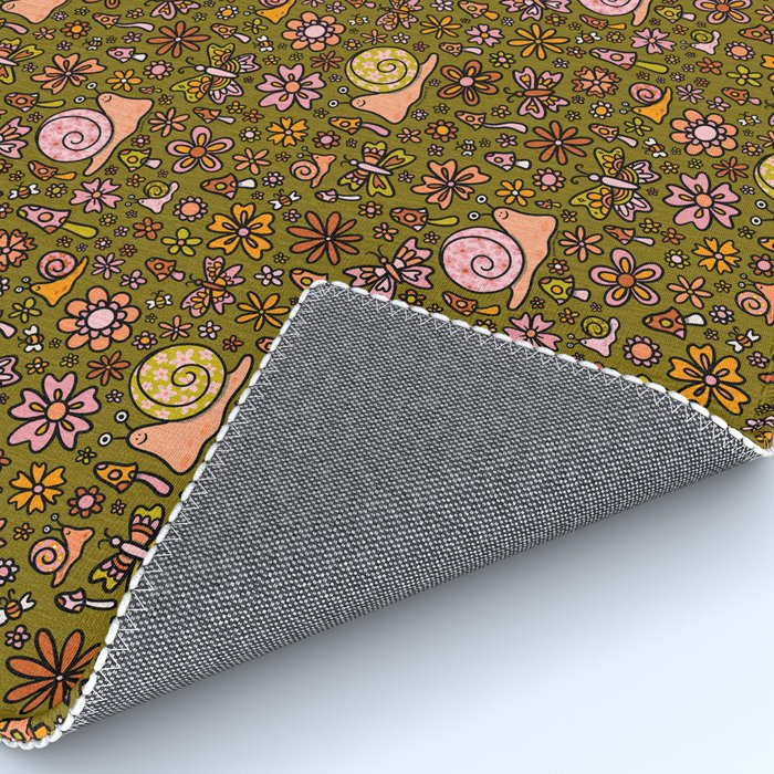 Spring Snail Print Rug Gallery Image 4