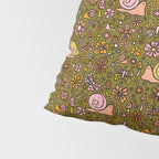 Spring Snail Print Pillow Sham Gallery Image 4