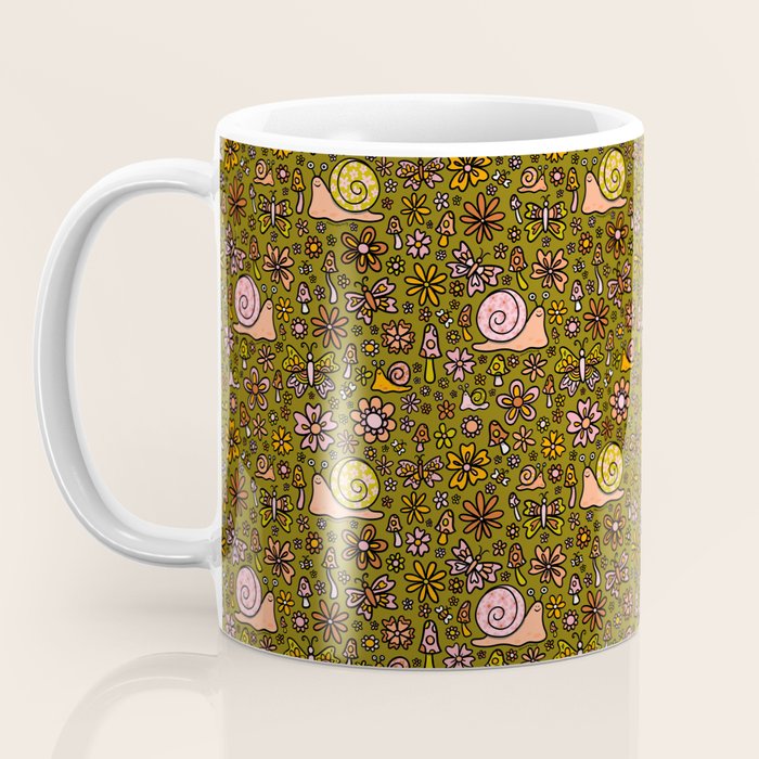 Spring Snail Print Coffee Mug Gallery Image 3