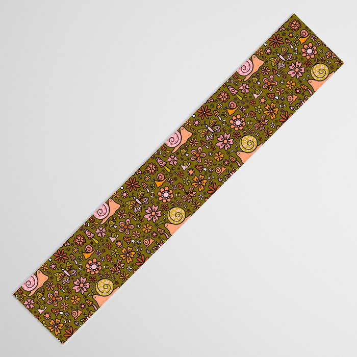 Spring Snail Print Table Runner Gallery Image 3