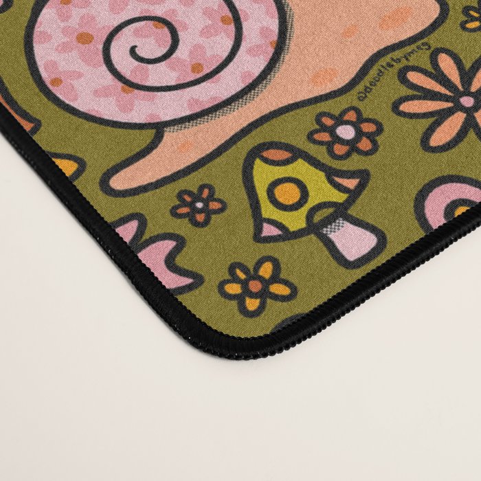 Spring Snail Print Desk Mat Gallery Image 4