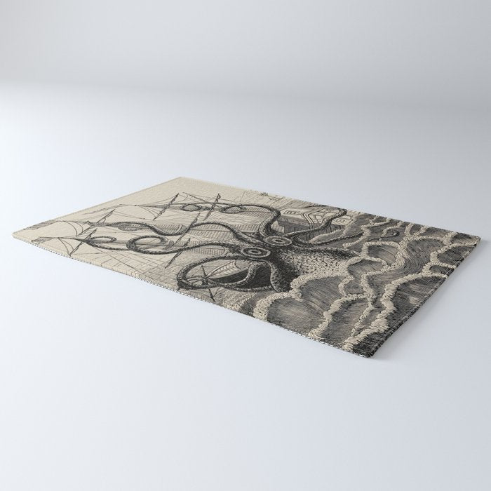 The octopus; or, The âDevil-fishâ - Henry Lee - 1875 Giant Octopus Sinking Ship Rug Gallery Image 3