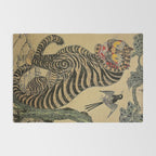 Striped Vintage Minhwa Tiger and Magpie Rug Gallery Image 2