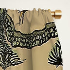 Striped Vintage Minhwa Tiger and Magpie Window Curtain Gallery Image 2