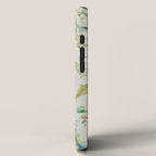 Floral Garden Climbing Vines and Chinoiserie Birds on mint iPhone Case Gallery Image 2