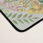 Floral Garden Climbing Vines and Chinoiserie Birds on mint Desk Mat Gallery Image 4