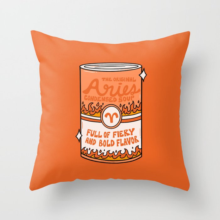 Aries Soup Throw Pillow Gallery Image 6