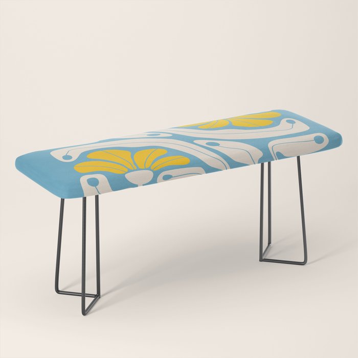Iceberg & Golden Poppy: Les Fleurs | Flower Market Color Series 03 Bench Gallery Image 1
