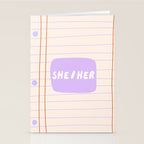 She/Her - pronoun badge  Stationery Card Gallery Image 2