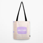 She/Her - pronoun badge  Tote Bag Gallery Image 2