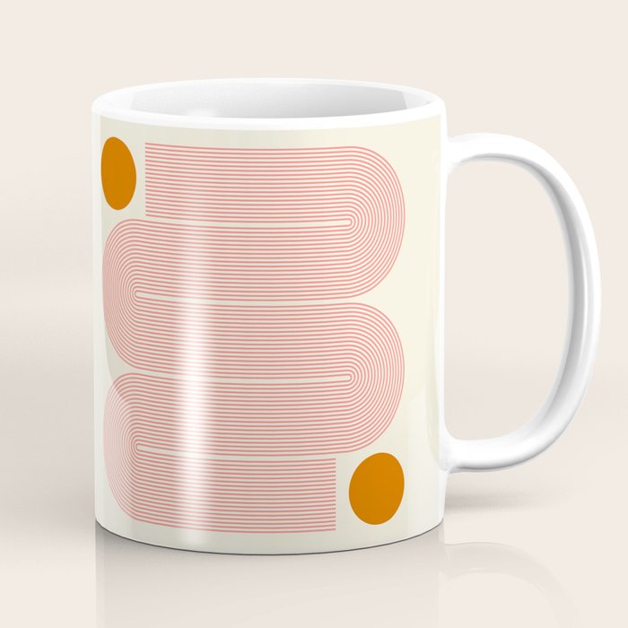 Abstraction_SUN_LINE_ART_Minimalism_002 Coffee Mug Gallery Image 1