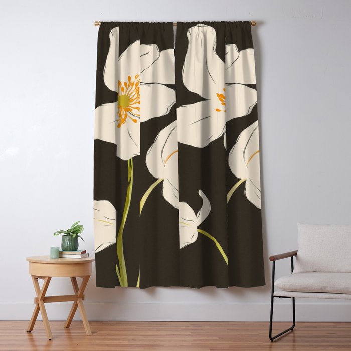 Midnight Bloom Window Curtain Gallery Image 1
