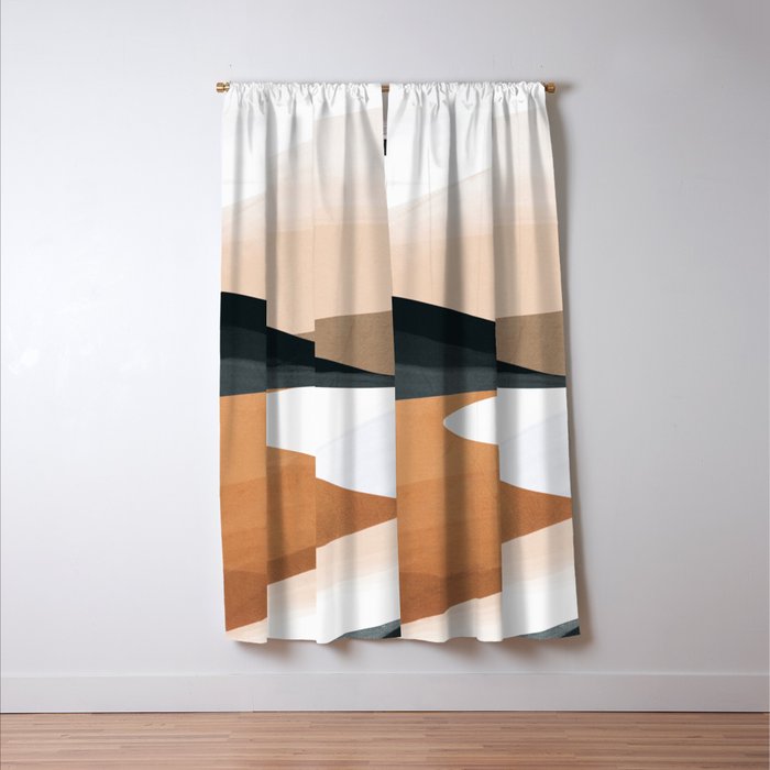 Abstract Art Landscape 15 Window Curtain Gallery Image 3