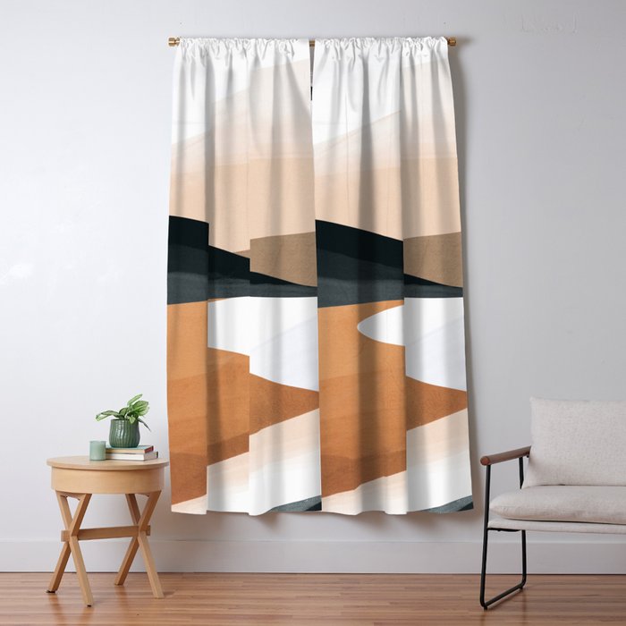 Abstract Art Landscape 15 Window Curtain Gallery Image 5